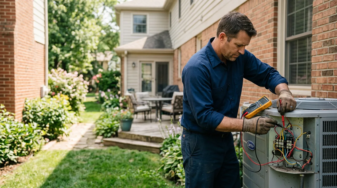 HVAC technician working near Curwensville, PA